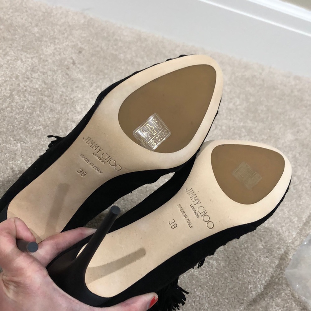 💸⬇️ Jimmy Choo black tasseled ankle booties - Picture 5 of 6